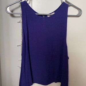 Wilfred Blue Cropped Tank top Blouse